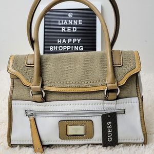NWOT GUESS Tylera Canvas Bag